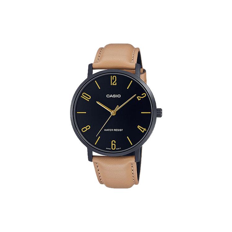 CASIO Men Standard Series Black Watch MTP-VT01BL-1B MTP-VT01BL-1B Black Dial
