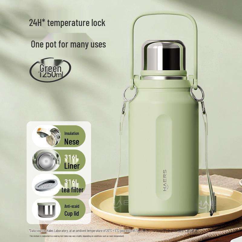 Hals Large Capacity Stainless Steel Insulated Sports Bottle with Handle 1250ml