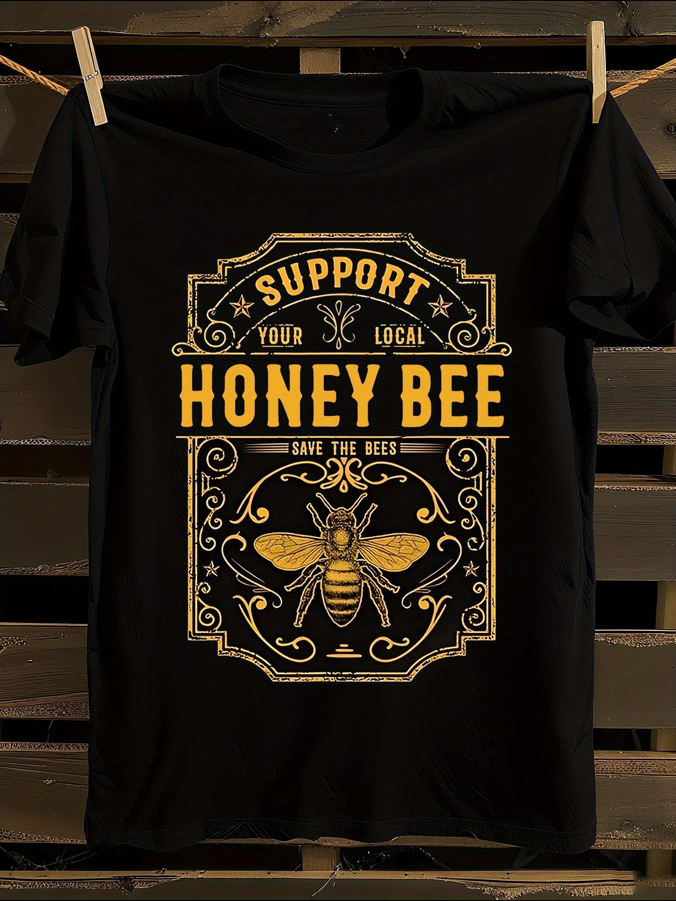 WoPlus Size Beekeeping-Themed T-shirt L
