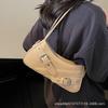 Fashionable high-end underarm bag women's 2025 autumn new motorcycle bag niche simple commuter shoulder bag