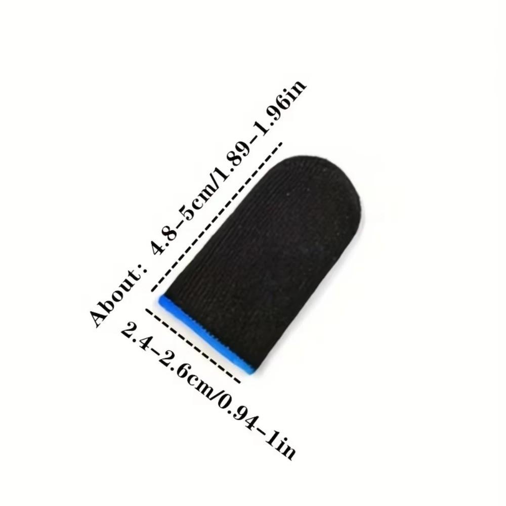 10PCS Breathable Gaming Finger Sleeves Nano Fiber Gaming Fingertip Covers Mobile Gaming
