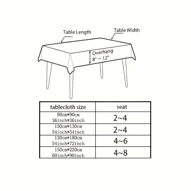 Vintage Crochet Tabletop Set Pastoral Style Lace Tablecloth With Fourleaf Flowers, Suitable For Long Tables And Family Gathering