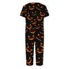 Women Two Piece Set Short Sleeve Top and Capri Pants Halloween Print Casual Lounge Outfit Comfortable Fit