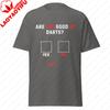 Funny Are You Good At Darts Tshirt Sarcastic Darts Lover Tshirt Humorous Checkbox Graphic Tee Unisex Casual Summer Cotton Tops