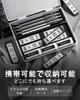 Four Candies Metal Mechanical Pencil Set with Case 4 HB Lead Refills with Eraser for Writing and Drafting 0.9mm -