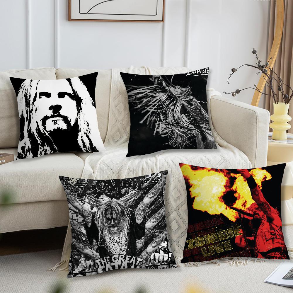 Singer RRob ZZombieS Cushion Cover For Pillow Printing Sofa Decoration Home Car Room Coffee Shop Office Nordic Simplicity