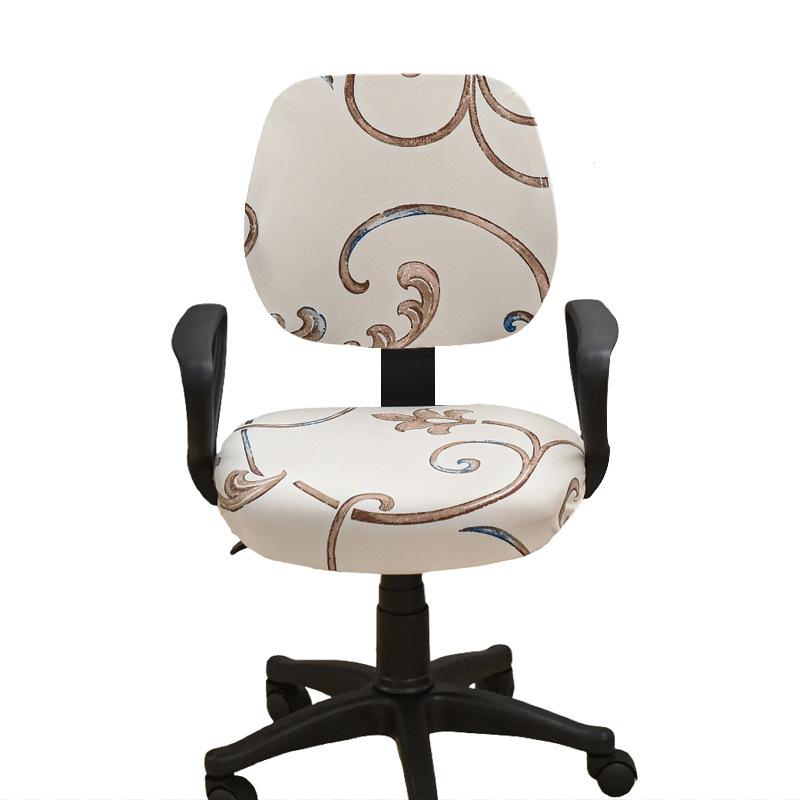 2024 Drukowany Pokrowiec na Krzesło Dzielone Elastyczny Pokrowiec na Siedzisko Dzielone do Biura Pokrowiec na Krzesło Komputerowe Domowe