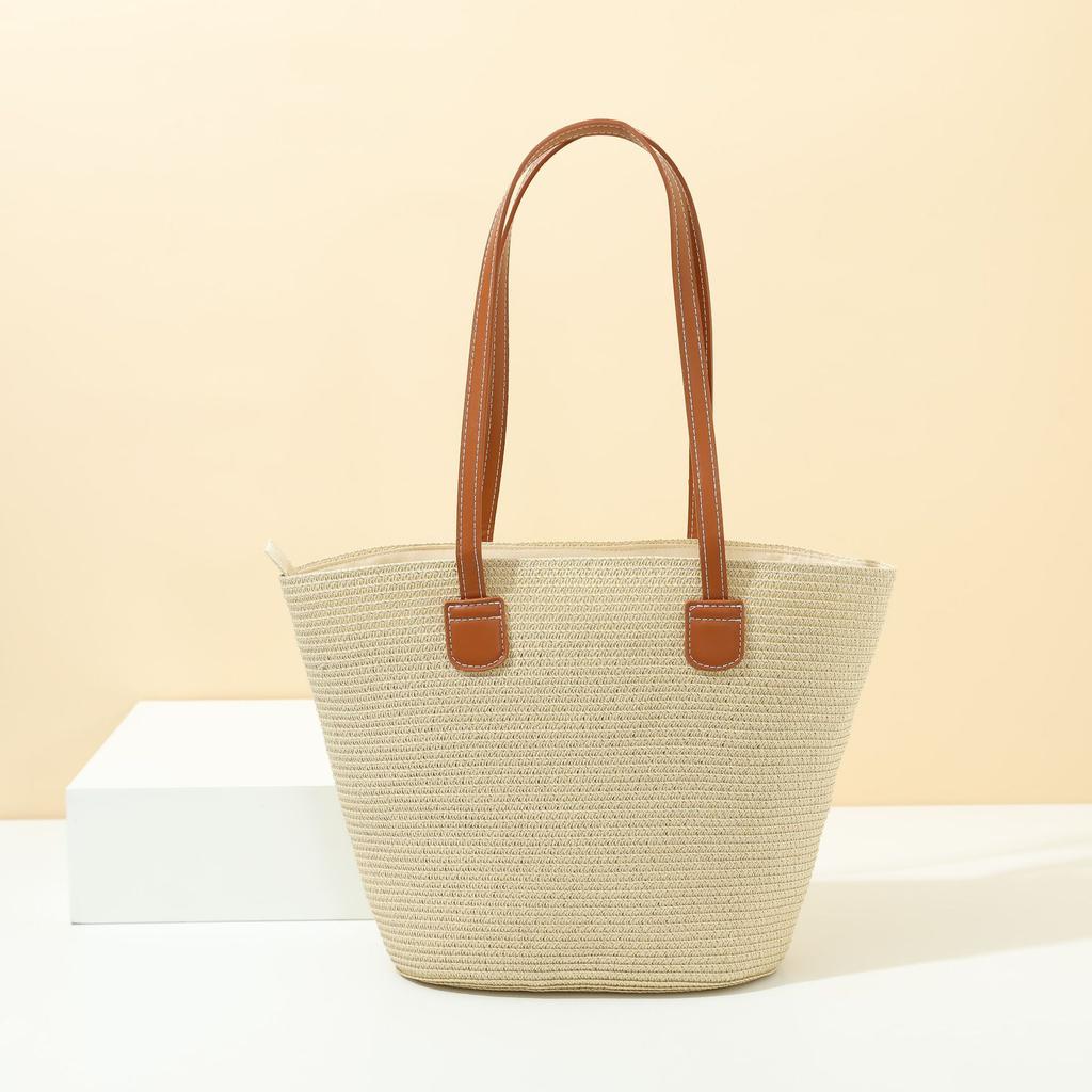 2025 New Woven Straw Tote Bag for Women,Beach Vacation Shoulder Bag,Fashion Commuter Purse for Summer