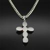 Catholic Jesus Cross Crucifix Pendant Necklace for Women Men Stainless Steel Gold Color Christ Amulet Chain Jewelry Party Gift