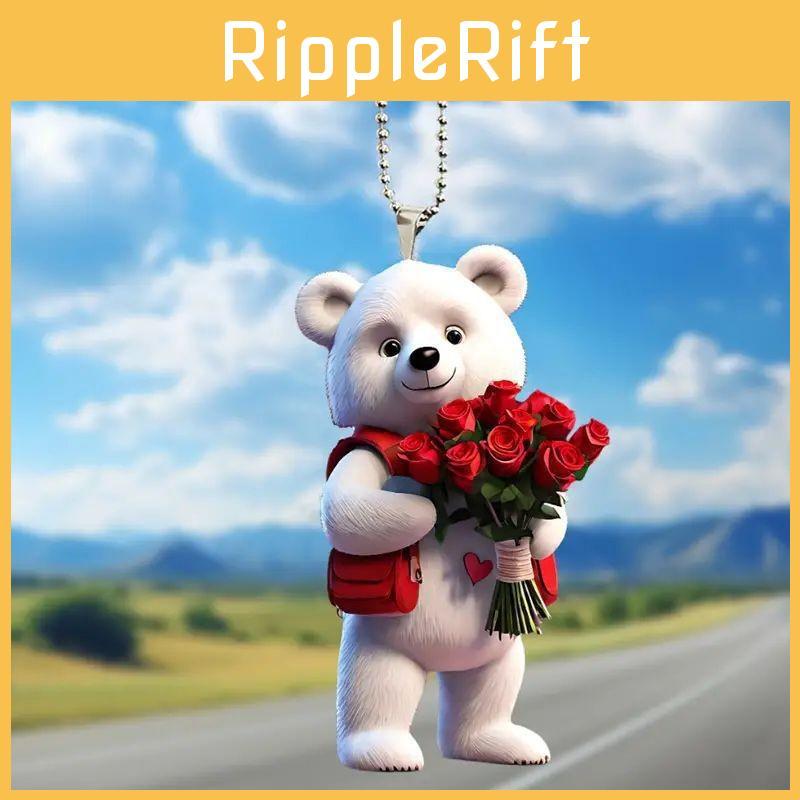 Acrylic Decoration Car Valentines Day Elegant Style Vehicle Interior Ornament