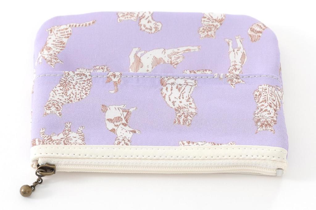 DDintex FLORET LONDON Tissue Pouch Miao X 11cm 02, Lavender, 13.5 [Liberty Print]