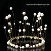 Children's Pearl Crystal Tiara Headband - Birthday Crown Cake Decoration and Adult Hair Accessory
