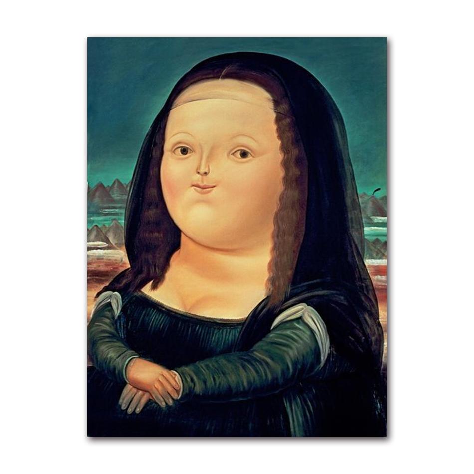 Fernando Botero Berühmte Figur Poster Abstrakt Cartoon Lustiger Tänzer Leinwandbild Nordische Wandkunst Bild für Wohnzimmer Dekoration