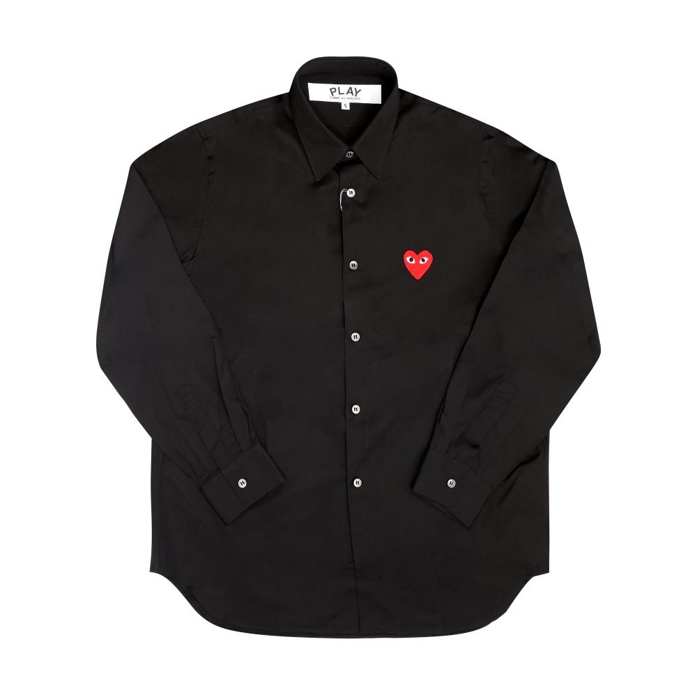 

Comme Des Gar Ons Play Red Heart Patch Unisex Shirt Ax B002 051 AX-B002-051 1 (XL)