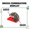 98 Stück/Los 6005 Bogen 1x3x2 Gebogene Oberseite Baustein Moc-Anbauteile Kompatibel mit Ziegel Kinder Spielzeug Geschenkbox