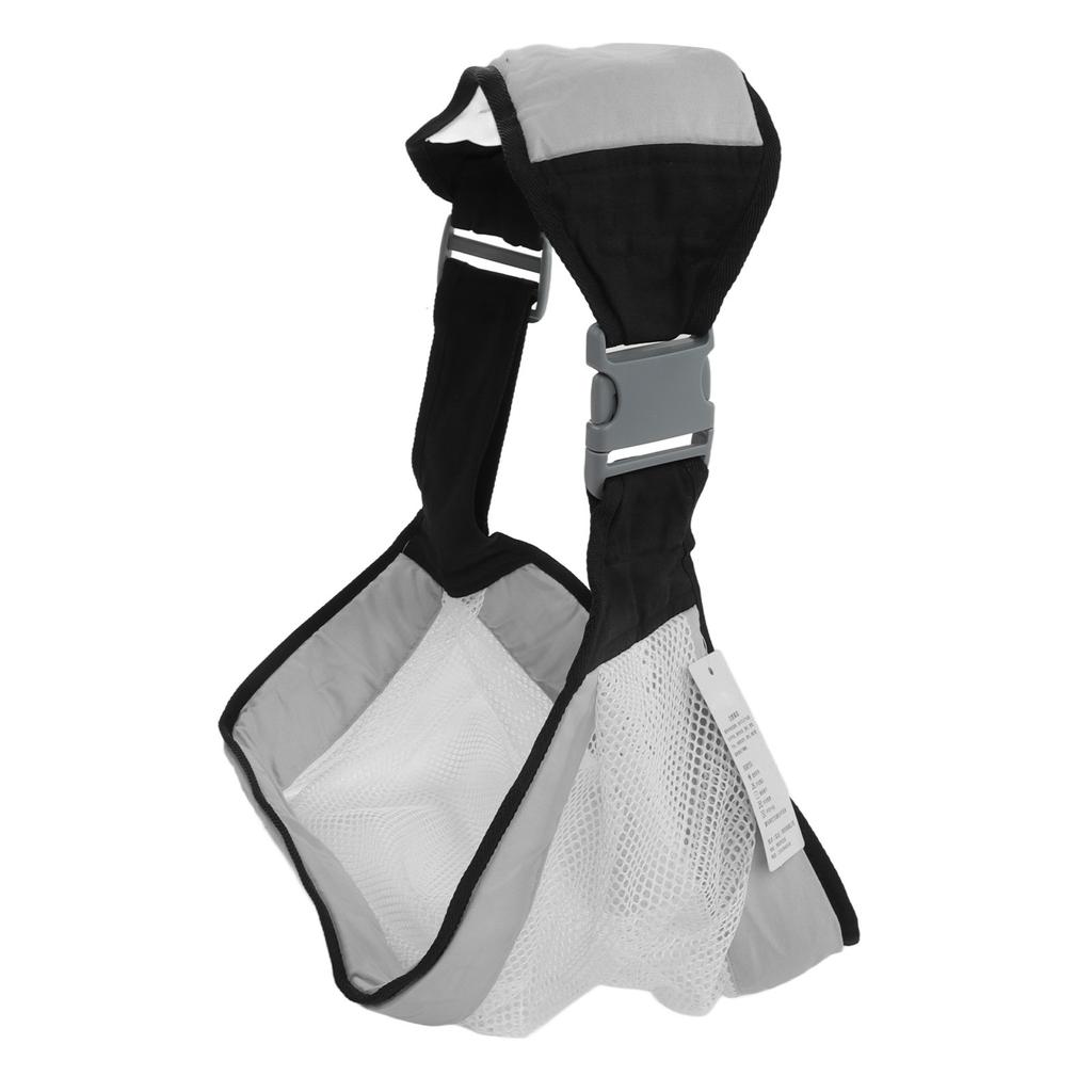 Baby Sling Carrier Multifunctional Foldable Ergonomic Breastfeeding Wrap for Baby Infant Gray