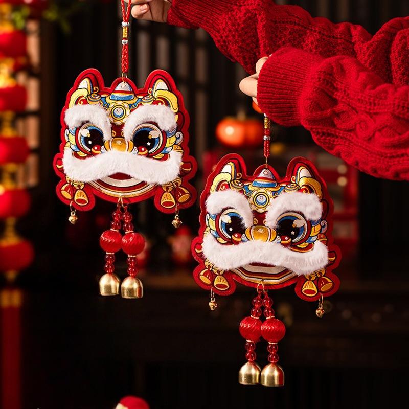 New Lucky Bag Bell Pendant New Year of The Horse Decor Spring Festival Ornament Festive Living Room Scene Arrangement Home Party
