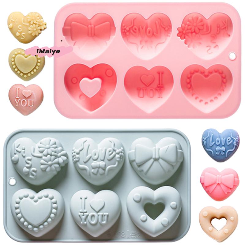 1Pc Heart Shape Silicone Mold 3D Baking Mold for Fondant Soap Ice Cream Easy Release Chocolate Candy Maker