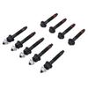 9PCS Exhaust Manifold Bolt Kit 6505316AA Carbon Steel Exhaust Manifold Bolt Stud Nut Hardware Set Replacement for 300