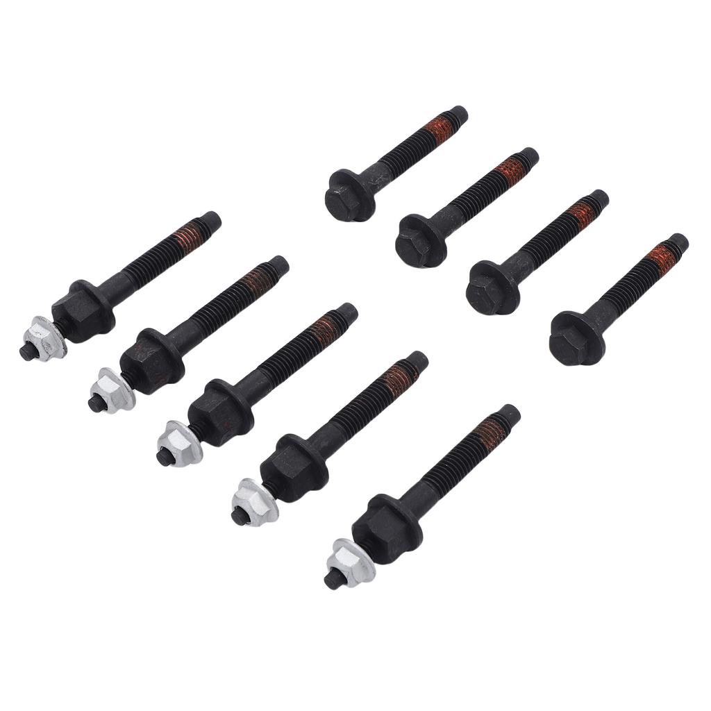 9PCS Exhaust Manifold Bolt Kit 6505316AA Carbon Steel Exhaust Manifold Bolt Stud Nut Hardware Set Replacement for 300