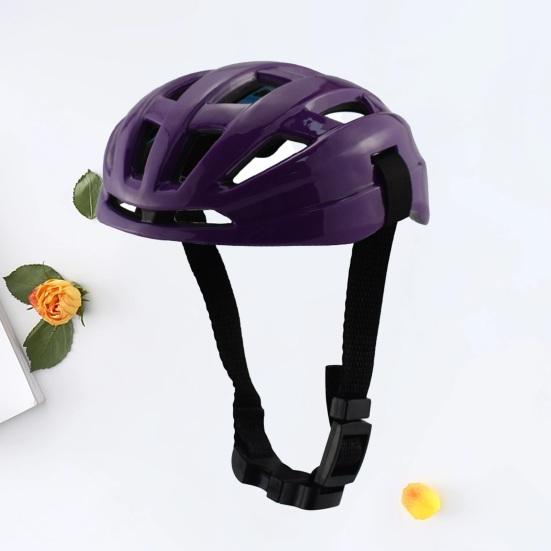 Pet Headgear Multiple Ventilation Holes Dressing Up with Pad Buckle Adjustment Safe Take Pictures ABS Integrated Design Pet Helmet Photography Supply
