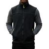 Men's Warm Casual Vest with Stand Collar and Zipper Pockets for Fall and Winter