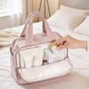 Dry-wet Separation Travel Toiletry Bag Large Capacity Women Cosmetic Tote  Travel Use