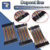 Dupont Line 120pcs 10CM 40Pin Male To Male + Male To Female and Female To Female Jumper Wire Dupont Cable for Arduino DIY KIT