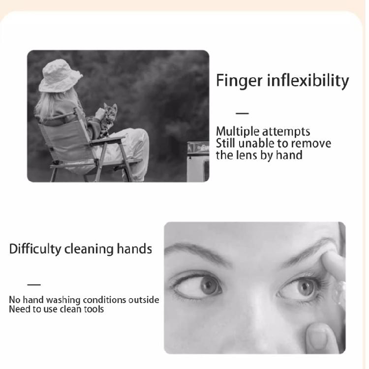 Efficient Contact Lenses Inserter Tool Wearing Kits For Effortless Application And Removal Beginners Users Daily Use