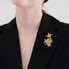 Damenbrosche Osmanthus-Form Retro-Stil Anstecknadel Anzüge Mäntel Pullover Dekorative Anstecknadel Pendler Dating Accessoire