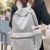 Schoolbag1011 Backpack for Girls and College Students Korean Light Luxury Leopard Print Printed Backpack New High School Large-capacity Schoolbag