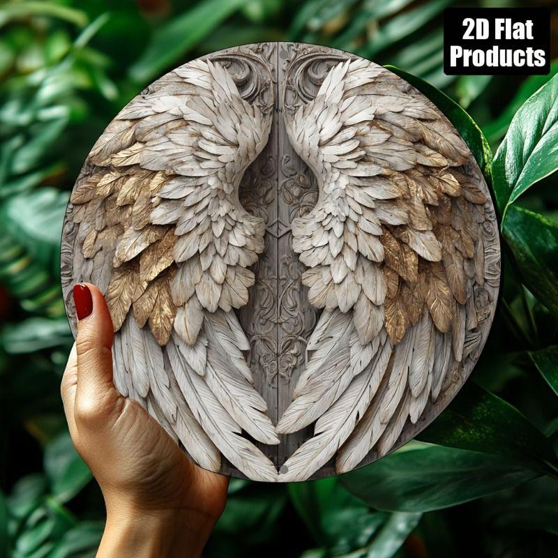 Retro Round Metal Panel for Living Room Bedroom Garage