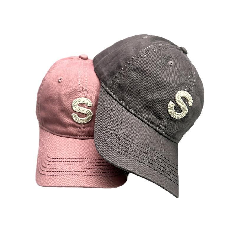 Spring And Summer Leisure Travel Baseball Hat Embroidery S Letter Male And Female Sunshade Student Street Cap