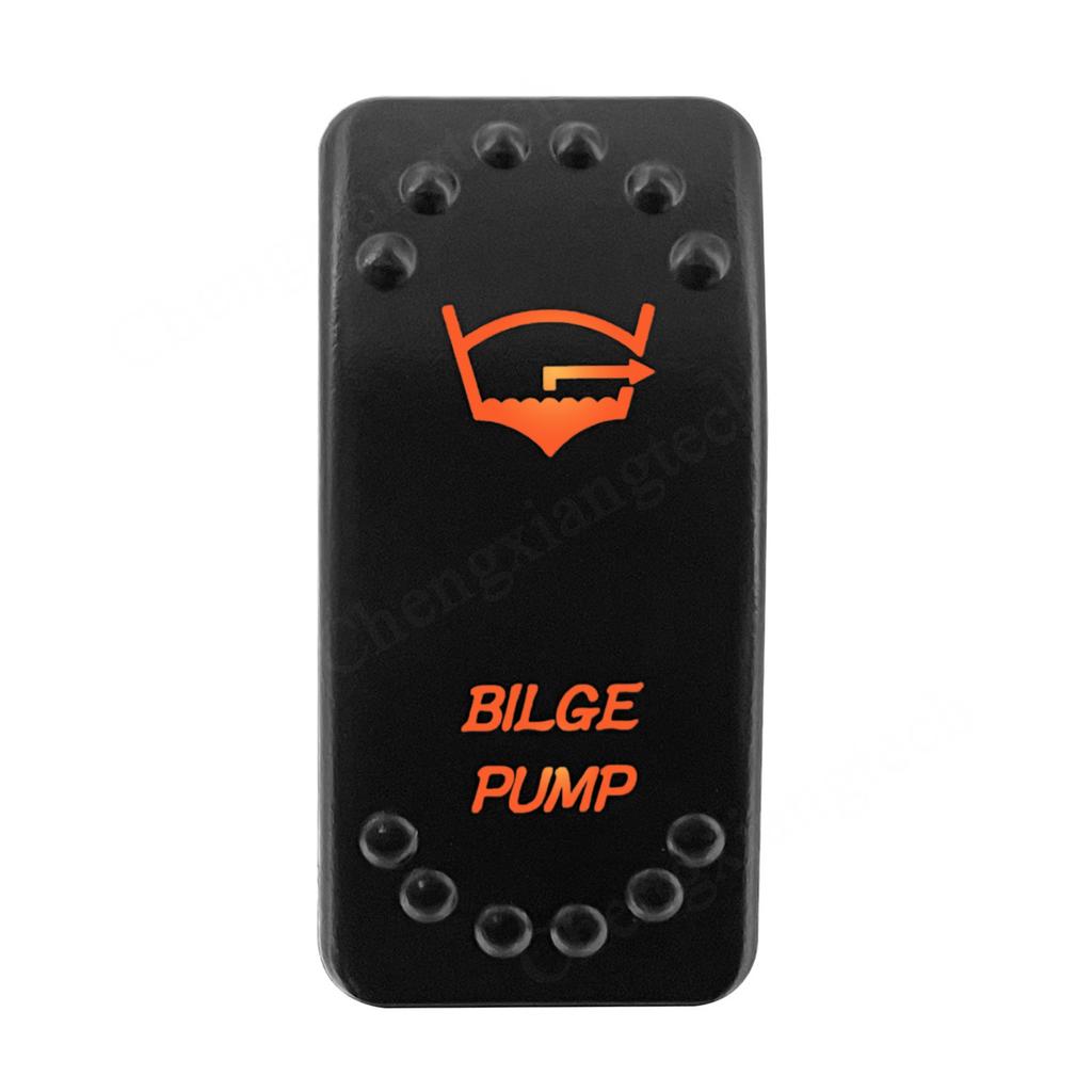 12V 24V Laser Rocker Switch Orange Led Light ON OFF / ON OFF ON for Car Boat Polaris RZR Can-Am ATV UTV RV Maverick Commander