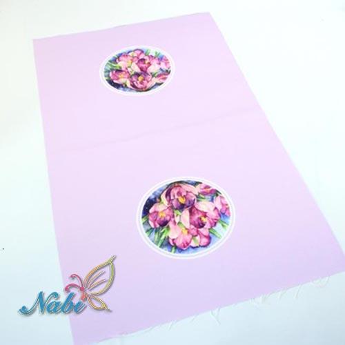 SMTA 29*49cm Knitted Fabric Cotton The Cloth Tissu Au Metre Flowers Embroidery Patchwork DIY Fabrics  1pcs Rayon Thicken