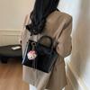 This year, the popular small bag ladies 2025 new brown fashion handbag versatile messenger bag bucket bag