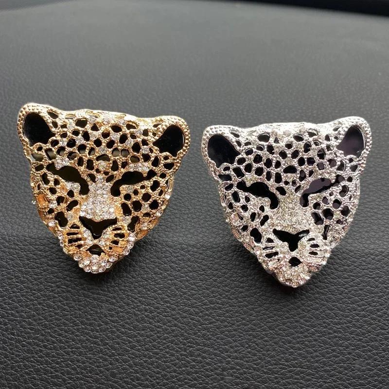 Car Air Purifier Interior Decoration Aromatic Diffuser Vent Clip Diamond Leopard Solid Perfume Flashing CarAccessoriesCarPendant