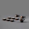 Wanqiantang Autumn Mountain Kiln Glaze Ceramic Tea Set