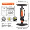 BUCKLOS 160PSI Bike Pumps Schrader/Presta Bicycle Tire Valve Pump Inflator High-Pressure Gauge Tire Inflator for Motorcycle