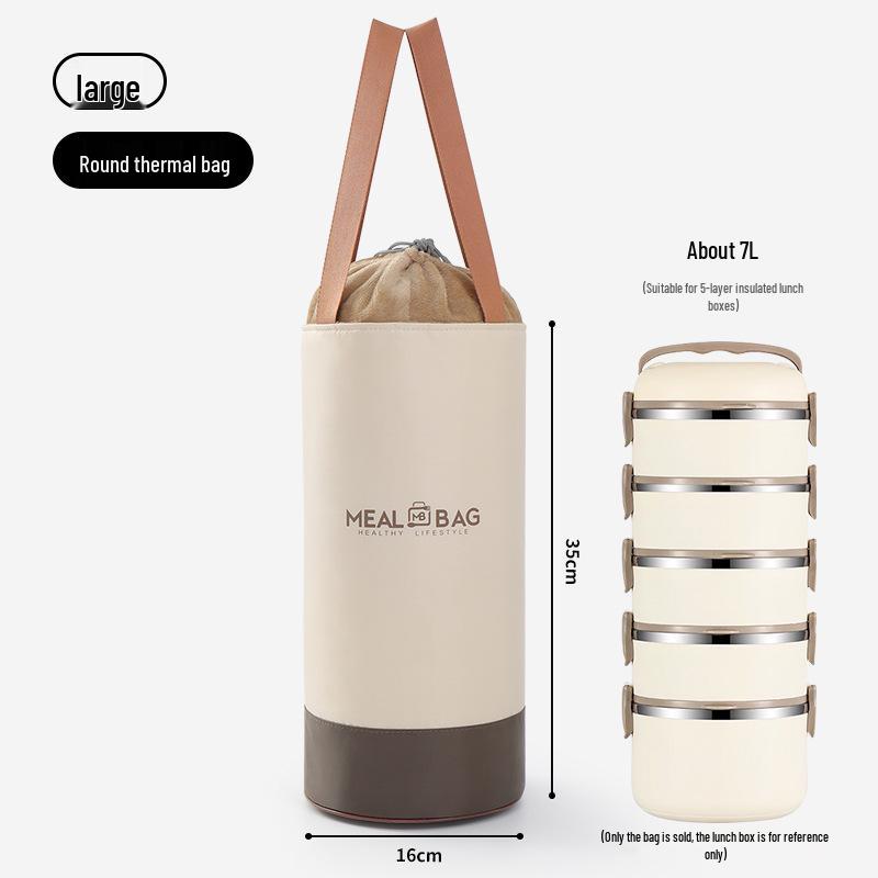 Insulated Waterproof Lunch Bag for Office Workers and Students