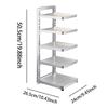 Pot Pan Rack Pots and Pans Organizer for Cabinet Countertop Home Accessories 5 Tier