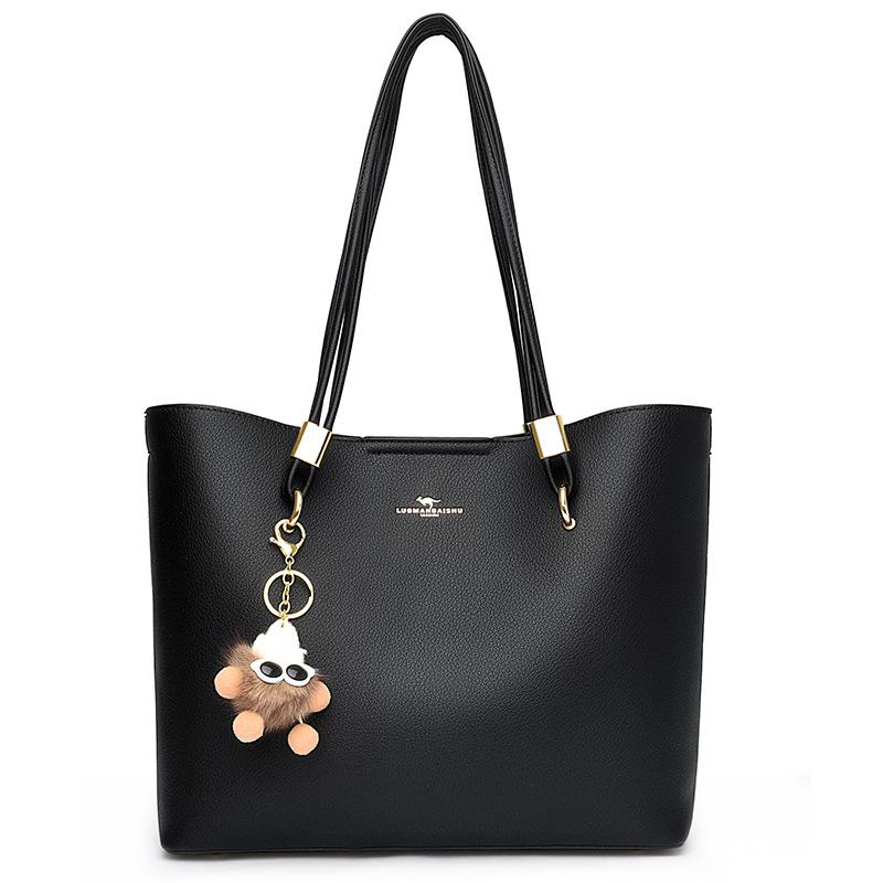 

Женская сумка для мамы, большая вместимость, модная сумка через плечо, переносная сумка-мессенджер, повседневная женская сумка чёрный