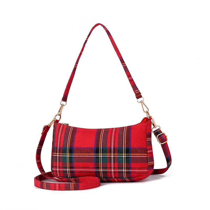 checkered sling bag