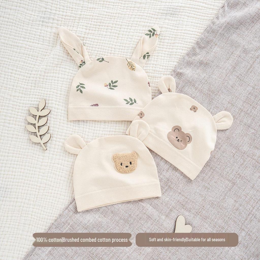 Chapeau sans os pour bébé nouveau-né 0-3 mois - Saison printemps et automne