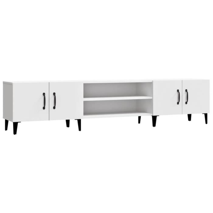 VidaXL TV Cabinet White 180x31.5x40 Cm Engineered Wood 816264