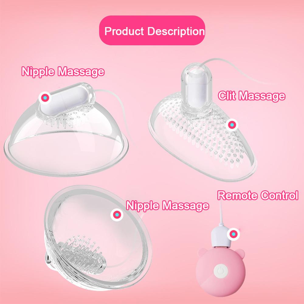 Nippelmassage-Vibrator, Klitoris-Stimulator, Oralsex, Sexspielzeug für Erwachsene, Brustpumpenvergrößerung, Lecken, Nippelvibrator für Frauen