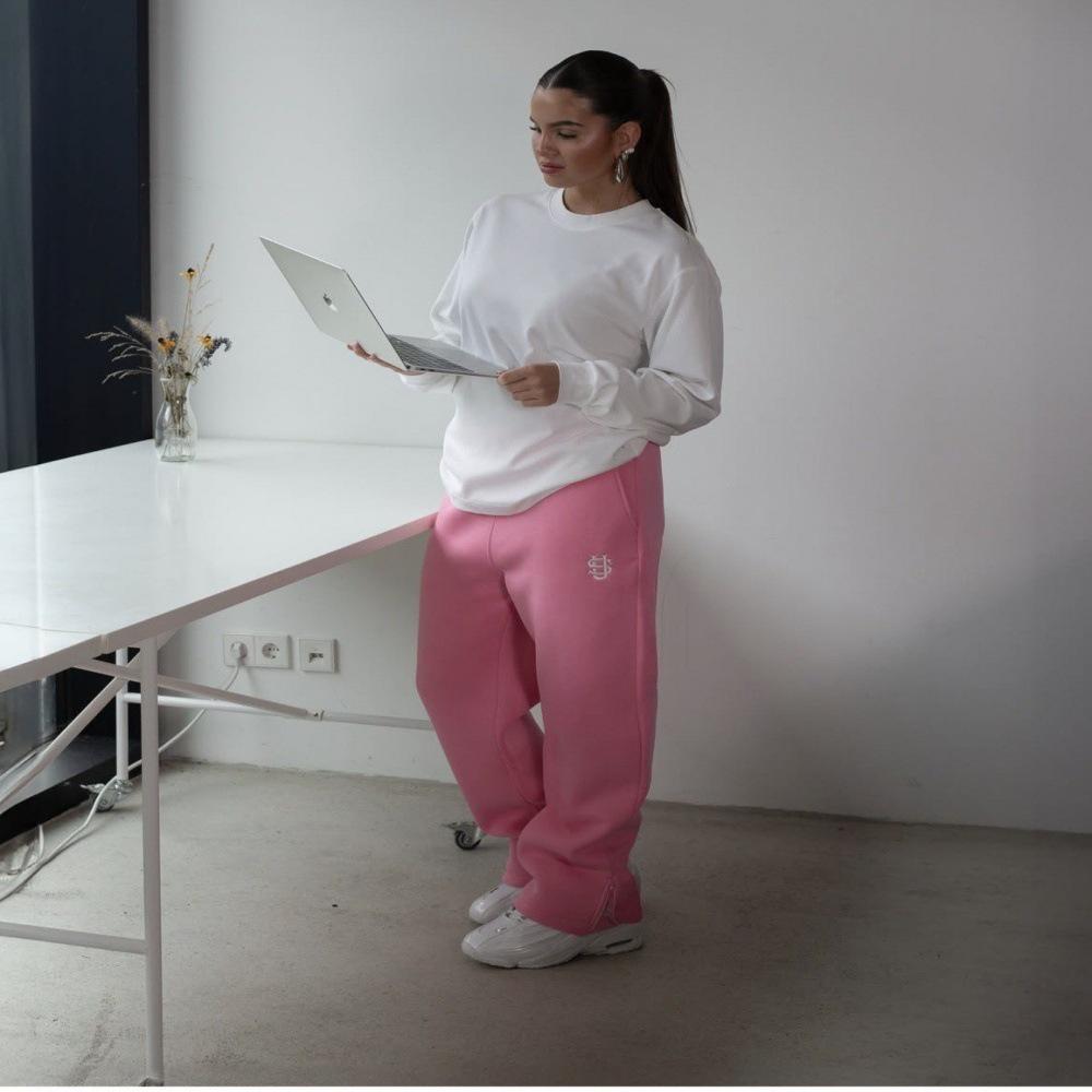 European & American Hip Hop Embroidered Zipper Sweatpants - Casual Long Pants for Men & Women
