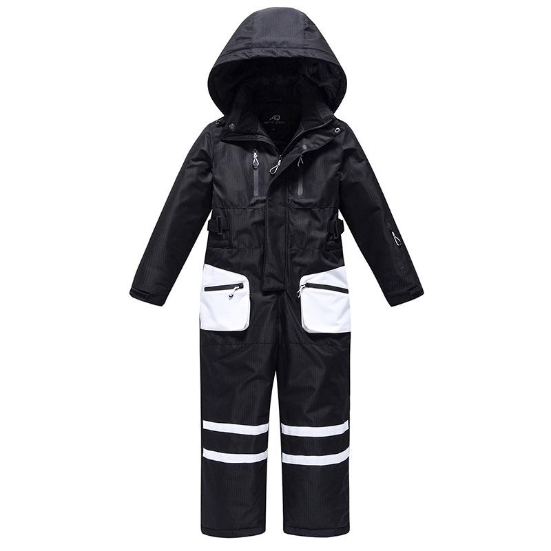 Trajes de esquí para niños y niñas de nuevo estilo Trajes de esquí de una sola pieza cálidos y transpirables