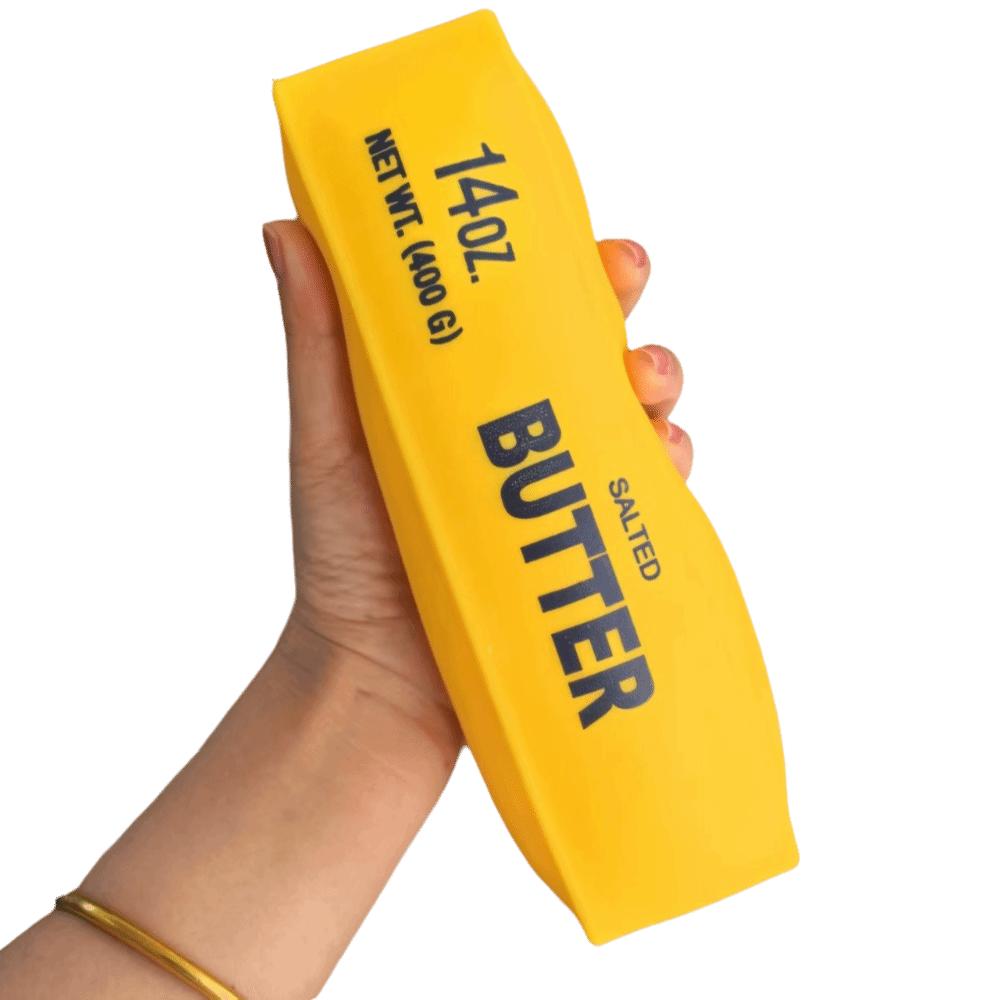 Hand loslassen Langsamer Rückprall Knetspielzeug Sensorisch Entspannend Geschenk Großer Butterriegel Knetspielzeug Dehnbar 20cm Realistische Käsekuchenriegel