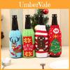 High Quality Knitted Christmas Beer Bottle Cover Set With Festive Snowflakes And Reindeer Designs For Holiday Decor